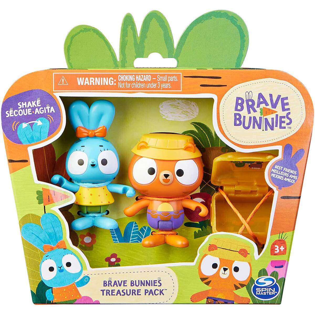 Spin Master Brave Bunnies Basic Figuren Sets, 3er Packs, 1 Packung, 3-fach sortiert