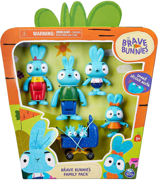 Spin Master Brave Bunnies Family 5er Pack mit Actionfiguren der Hasenfamilie