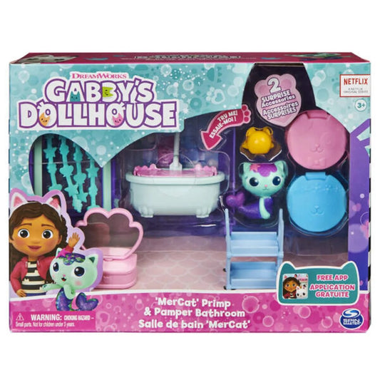 Spin Master Gabbys Dollhouse - Deluxe Room MerCats Badezimmer