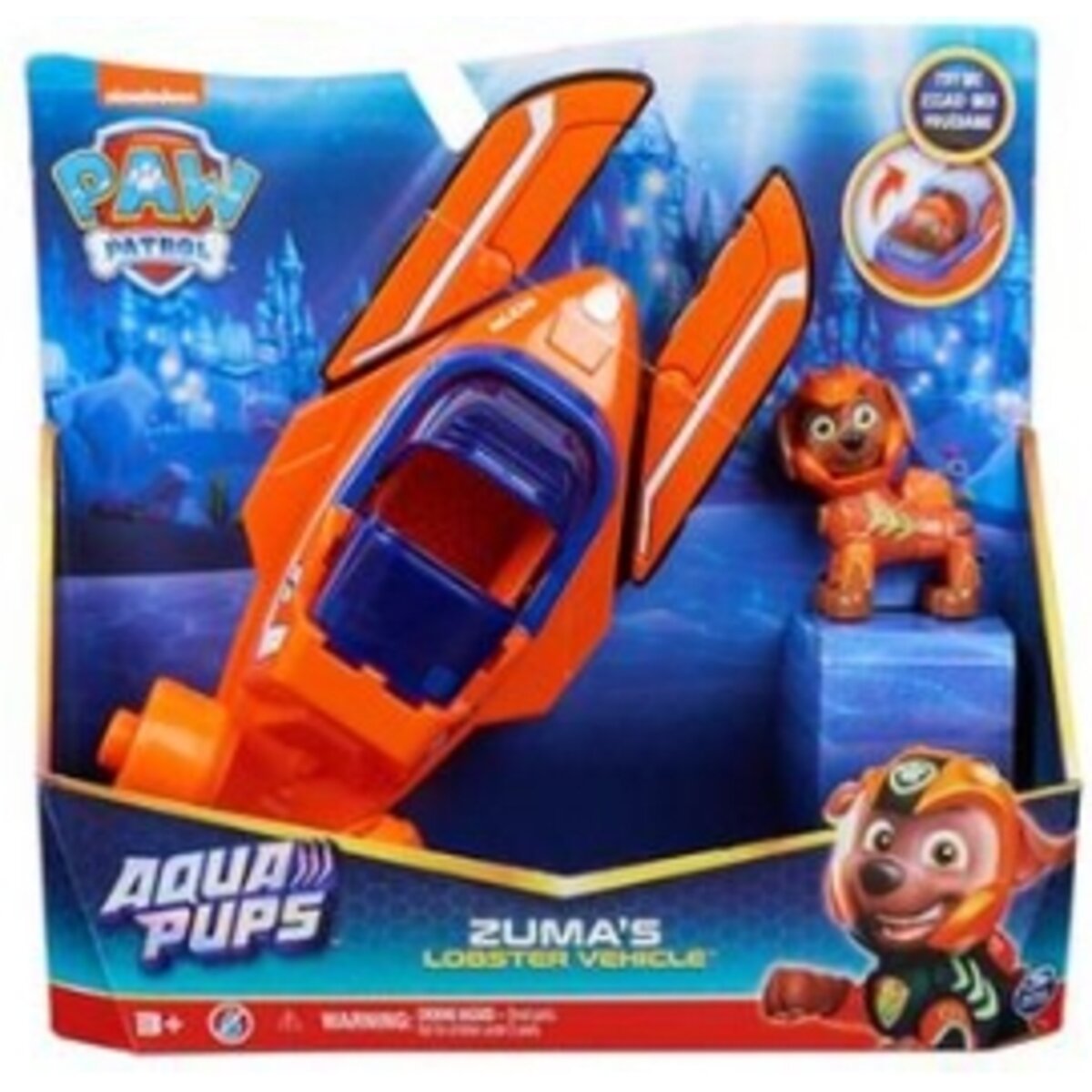 Spin Master Paw Patrol Aqua Pups Basic Fahrzeuge, 1 Stück, 6-fach sortiert