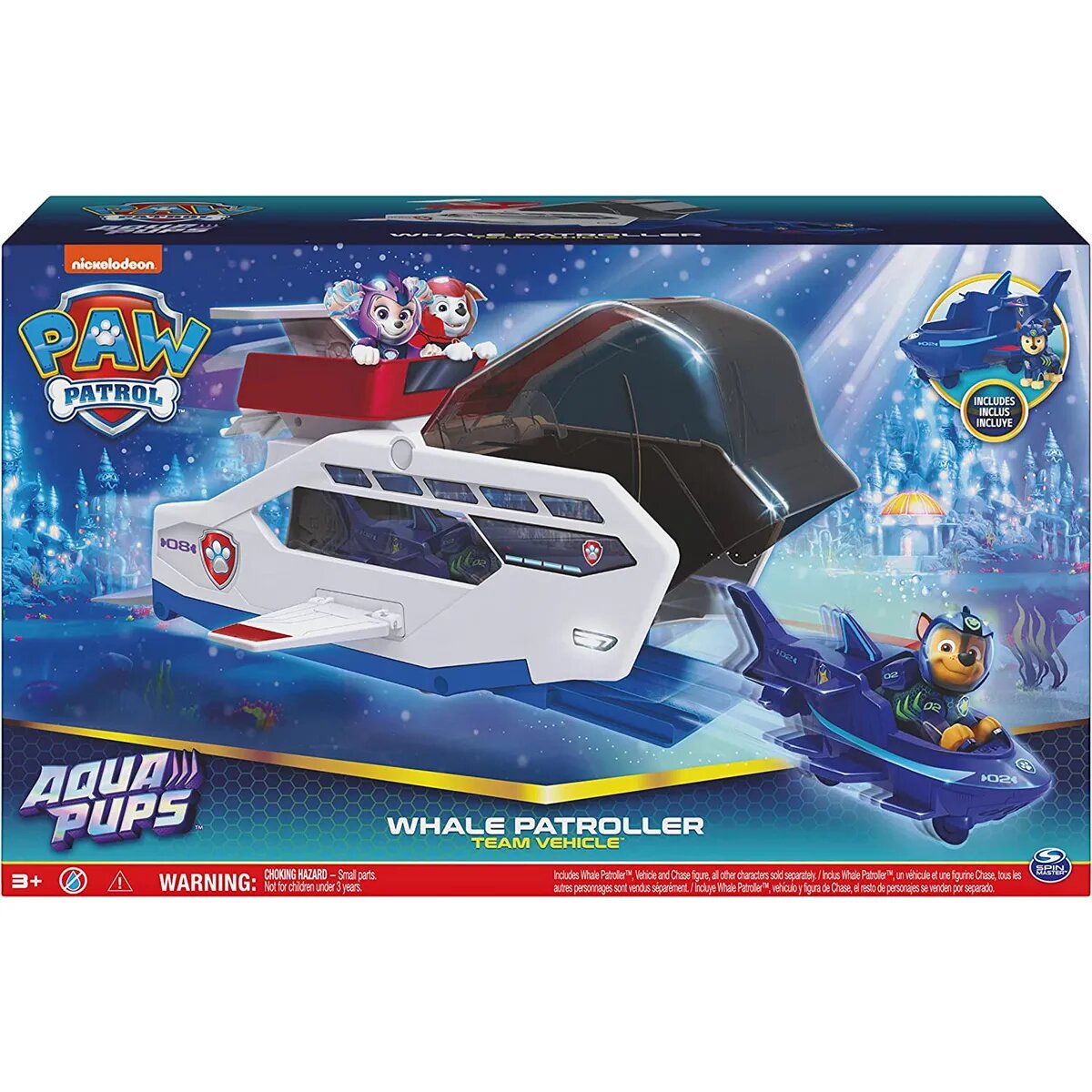 Spin Master Paw Patrol Aqua Pups Whale Patroller