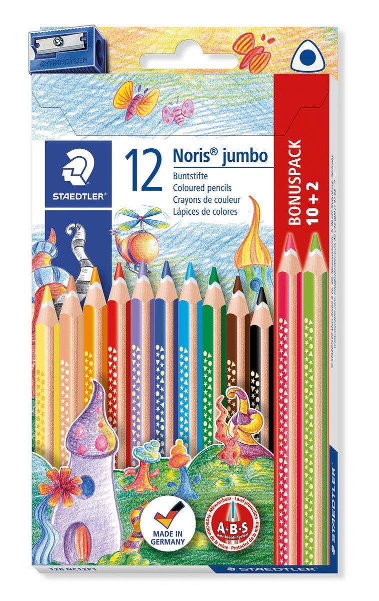 STAEDTLER® Buntstift Noris jumbo 10+2 FSC 100%