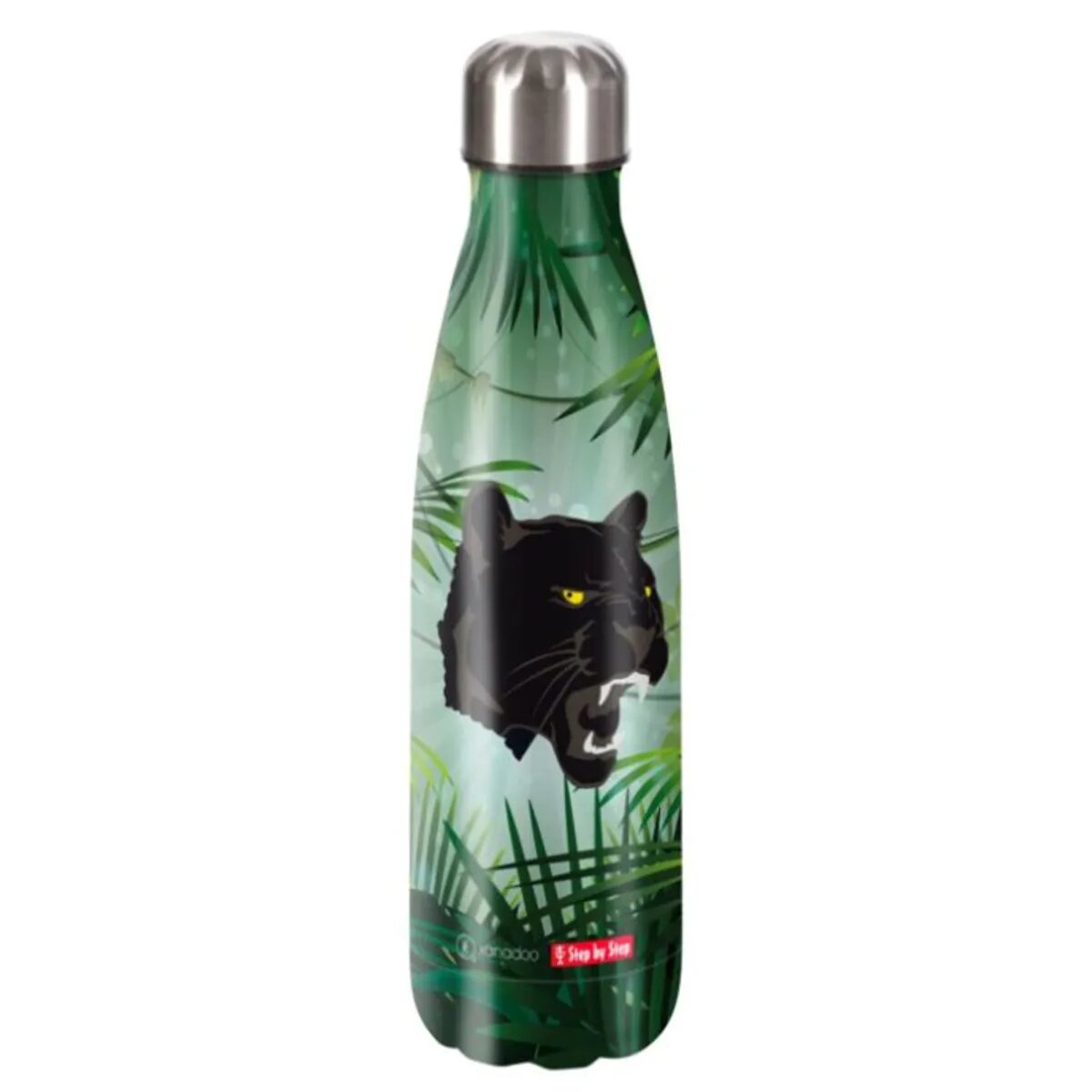 Step by Step Isolierte Edelstahl-Trinkflasche "Wild Cat Chiko"