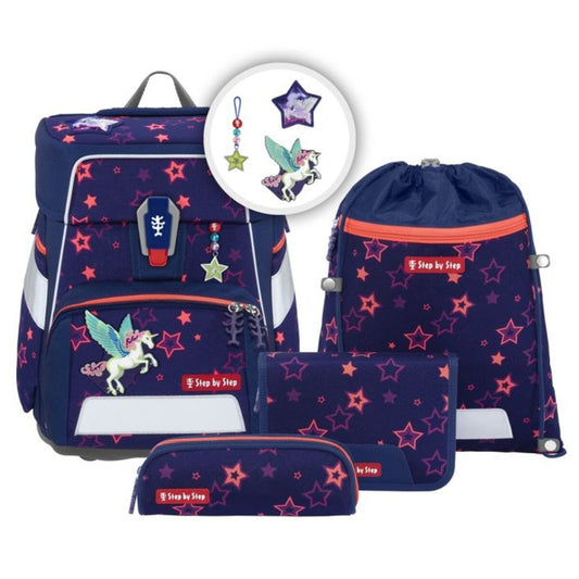 Step by Step SPACE SHINE Schulranzen-Set "Pegasus Night Nuala", 5-teilig