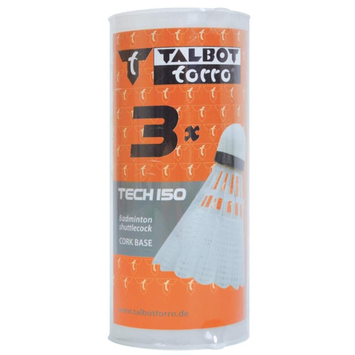 Talbot Torro Badminton Ball TECH 150, 3er Dose (2x weiß / 1x gelb)