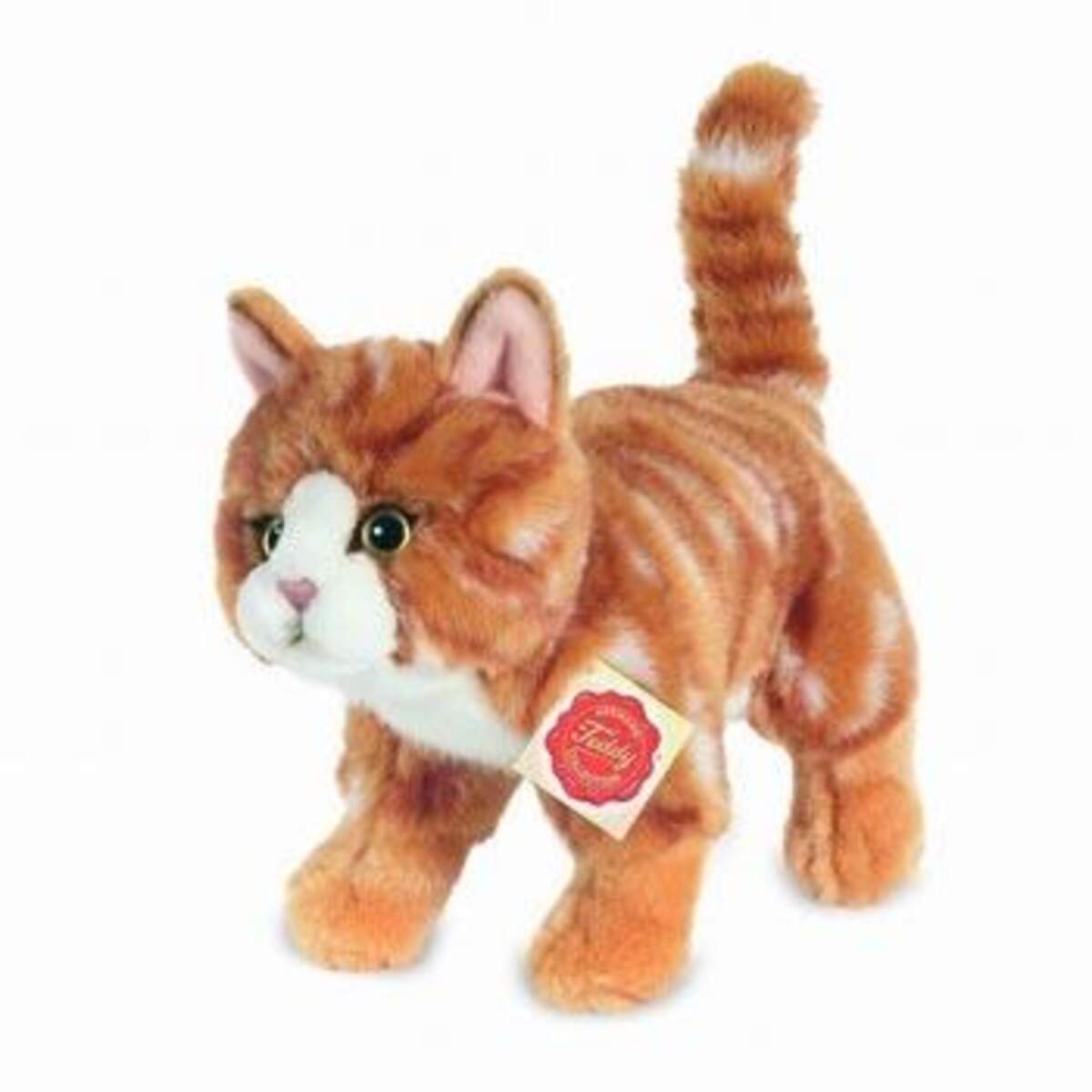 Teddy Herrmann Katze stehend rot getigert 20 cm