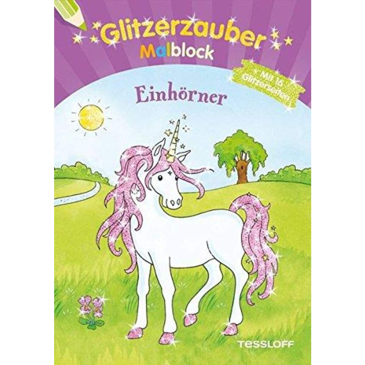 Tessloff Glitzerzauber-Malblock Einhörner