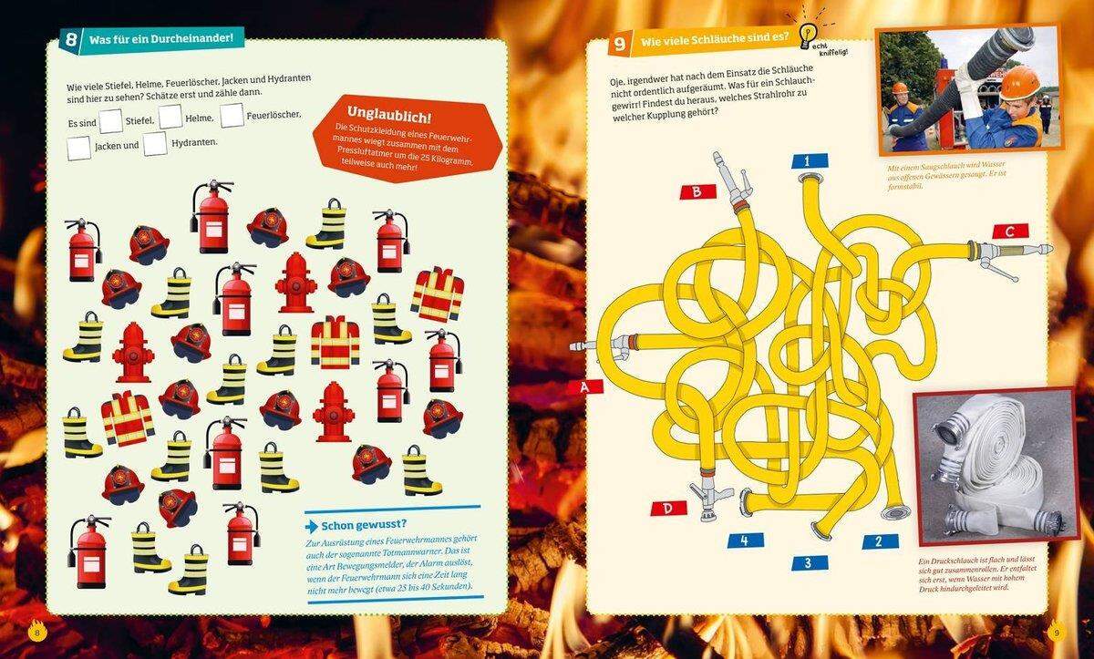 Tessloff WAS IST WAS - Rätseln und Stickern: Feuerwehr