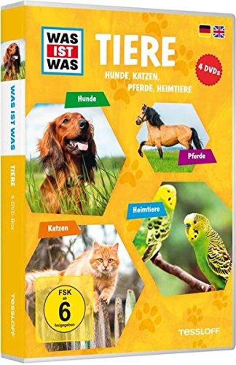 Tessloff WAS IST WAS DVD Box - Tiere: Hunde, Katzen, Pferde, Heimtiere