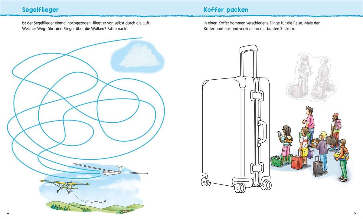 Tessloff WAS IST WAS Kindergarten Malen Rätseln Stickern Wir entdecken den Flughafen