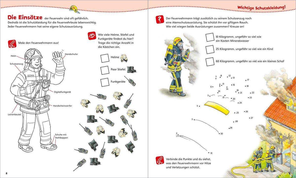 Tessloff WAS IST WAS Mitmach-Heft Feuerwehr: Spiele, Rätsel, Sticker