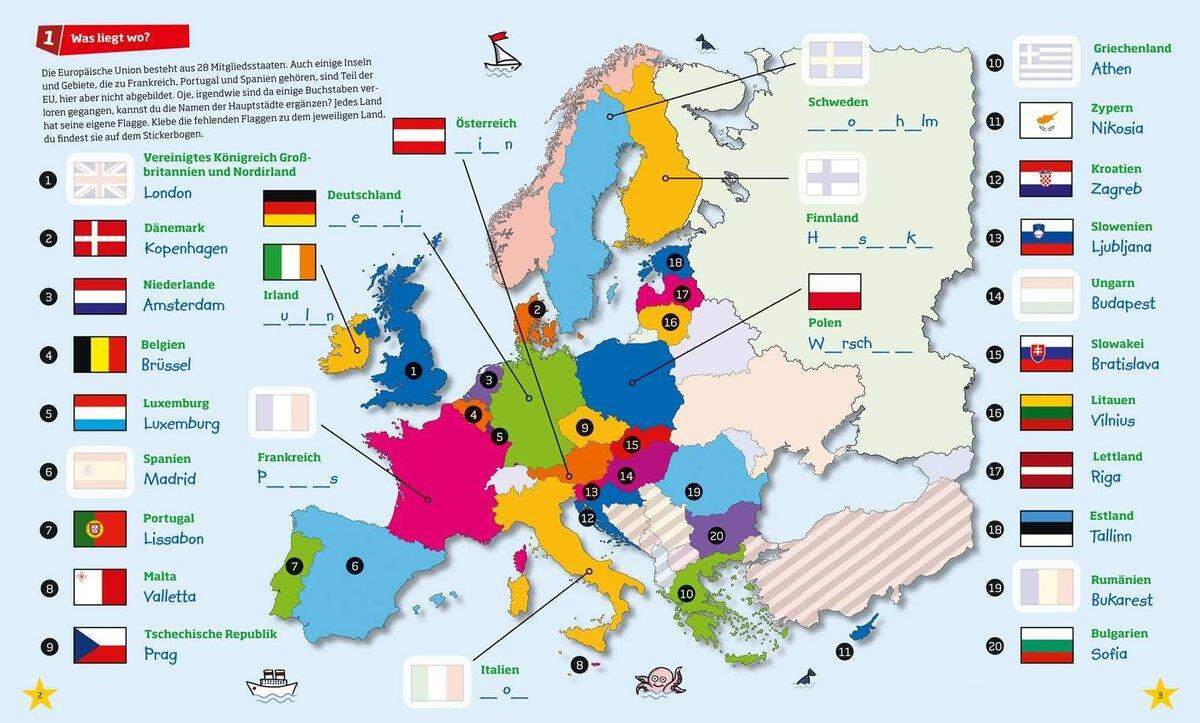 Tessloff WAS IST WAS Rätseln und Stickern - Europa