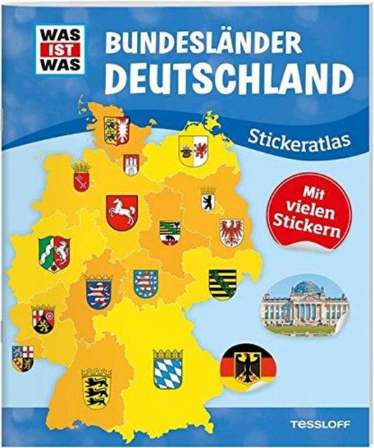 Tessloff WAS IST WAS Stickeratlas Bundesländer Deutschland, über 100 Sticker