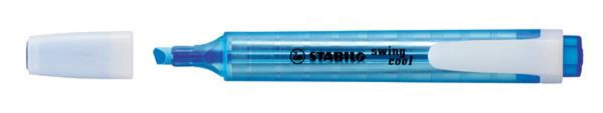 Textmarker - STABILO swing cool - Einzelstift - blau