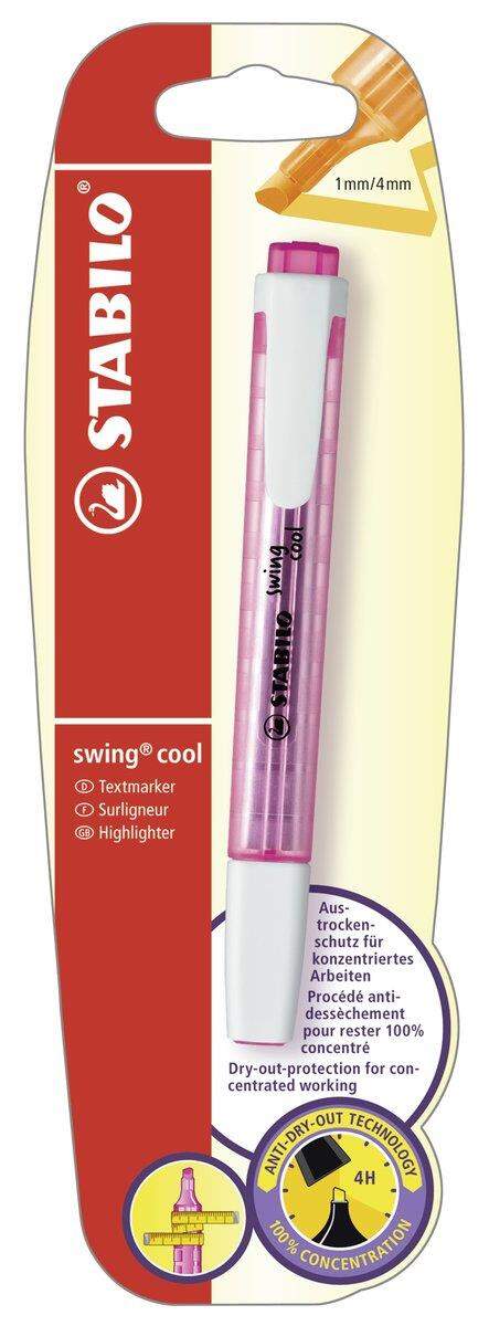 Textmarker - STABILO swing cool - Einzelstift - pink