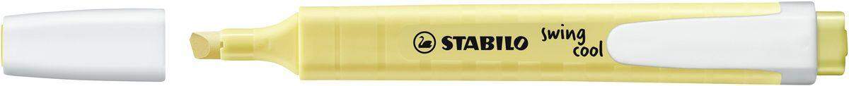 Textmarker - STABILO swing cool Pastel Edition - Einzelstift - pudriges Gelb