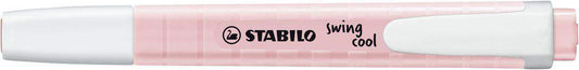 Textmarker - STABILO swing cool Pastel Edition - Einzelstift - rosiges Rouge