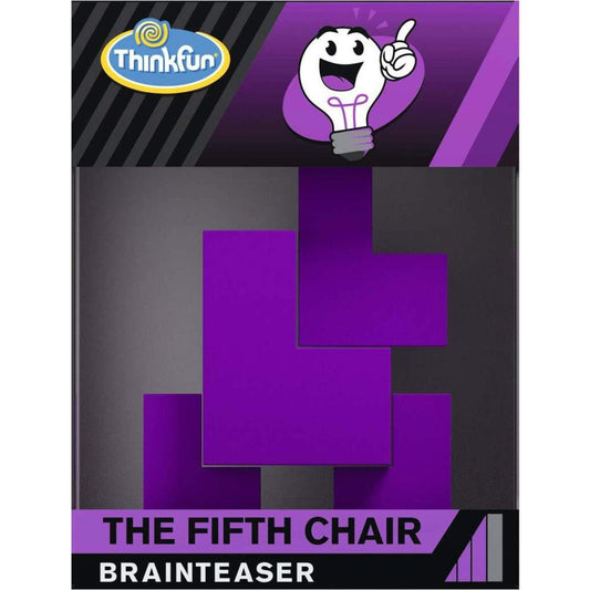 ThinkFun Fifth Chair Brainteaser mit fünf kleinen Stühlen