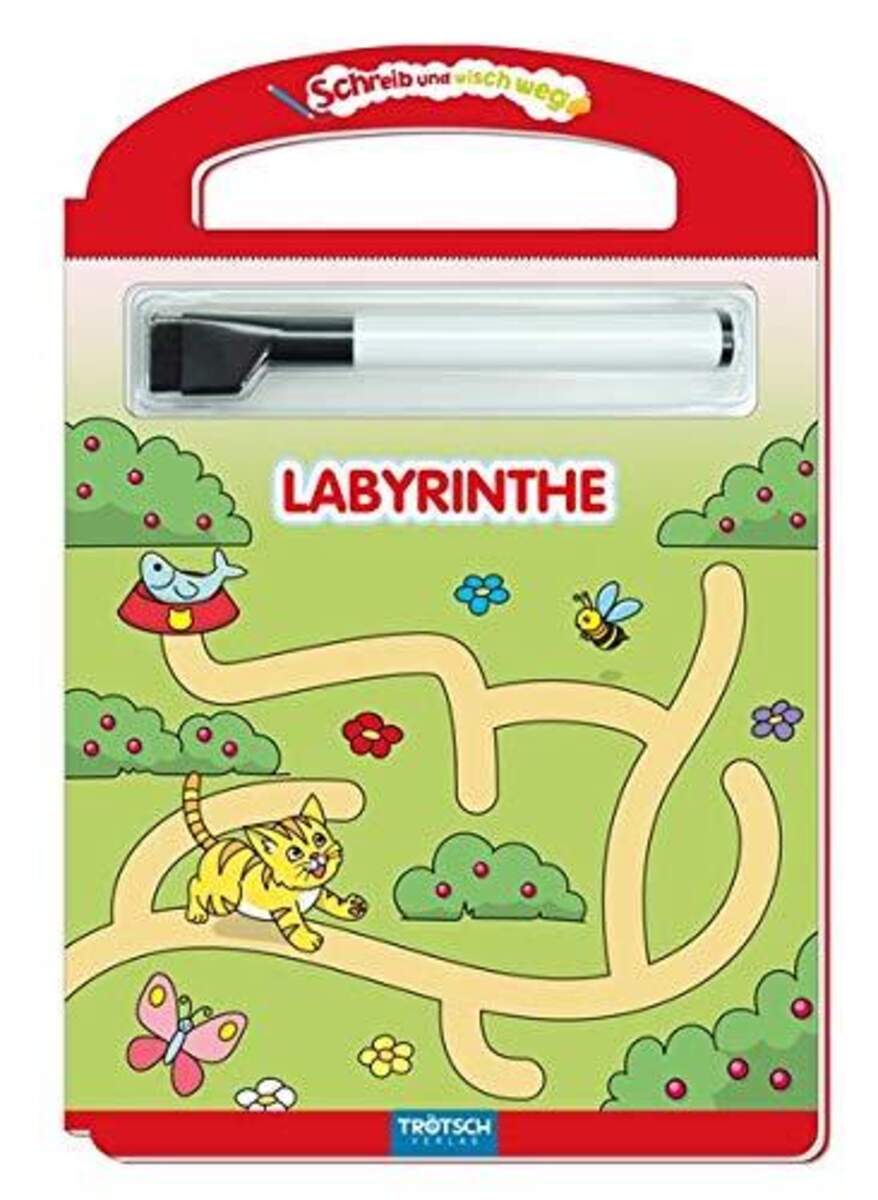 Trötsch Schreib und wisch weg Labyrinthe mit Stift