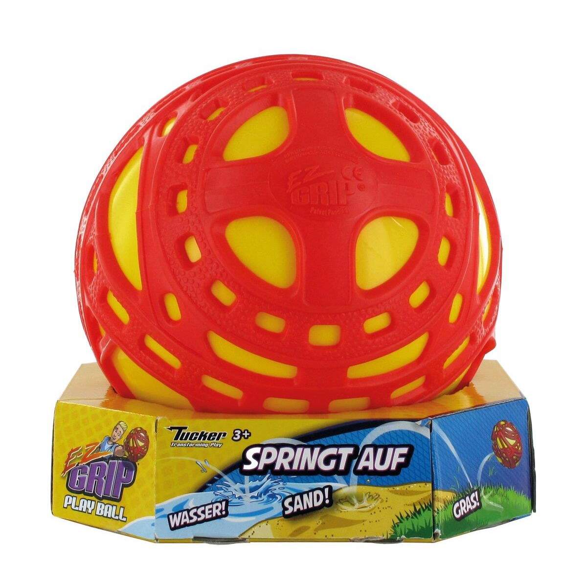 Tucker Toys E-Z Grip Play Ball, 1 Stück, 3-fach sortiert