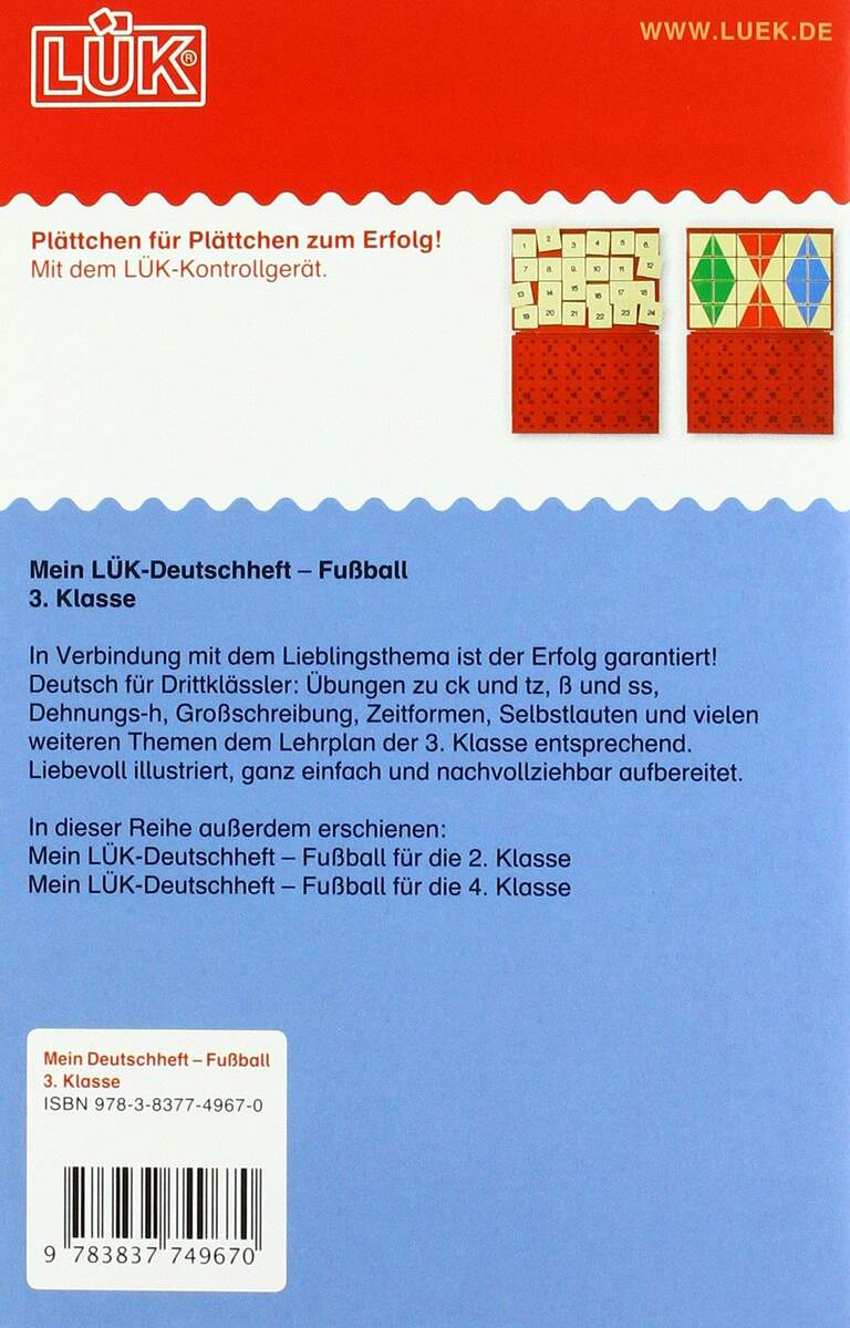 Westermann LÜK - 3. Klasse - Deutsch: Mein Deutschheft Fußball