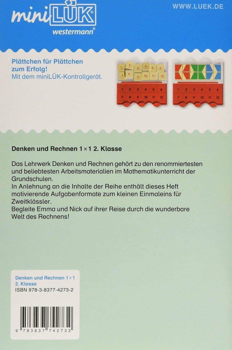 Westermann miniLÜK 2. Klasse - Mathematik: Denken u. Rechnen 1 x 1