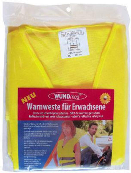 Wundmed 05-027 Warnweste für Erwachsene, gelb, DIN EN 471