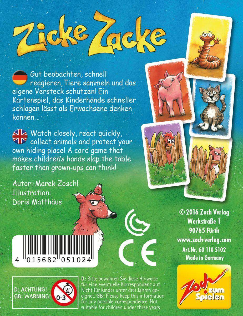 Zoch Kartenspiel Zicke Zacke